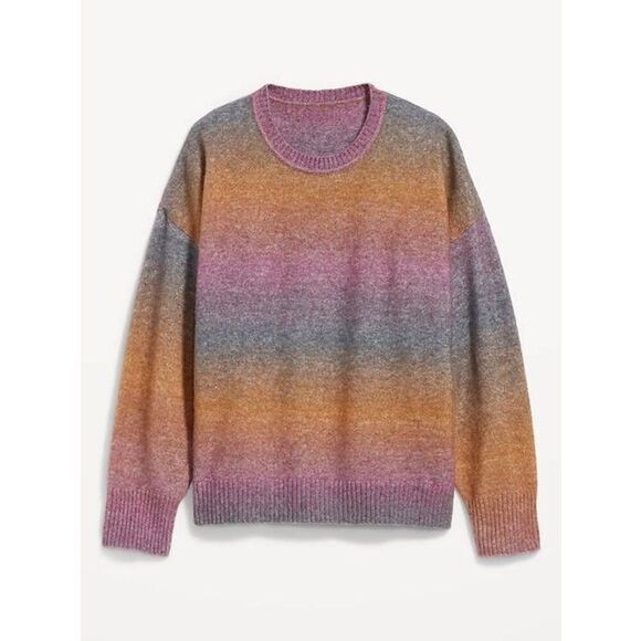 Old Navy Sweaters - Old Navy Cozy Crew-Neck Ombré Sweater Size M Like New